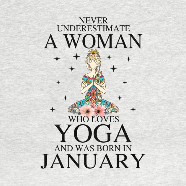 A Woman Who Loves Yoga And Was Born In January by Vladis